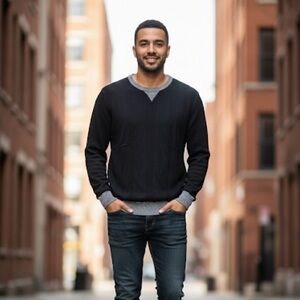 Sean John Black Sweater for Men